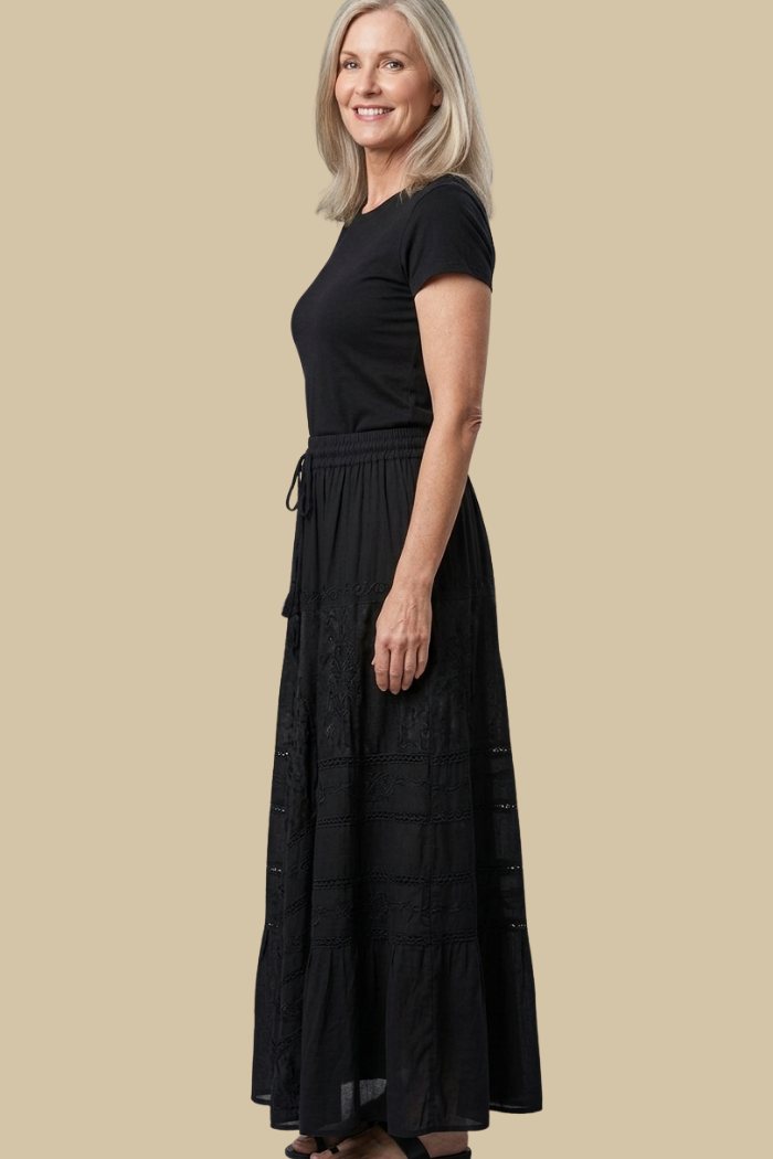 Boho Full Circle Maxi Skirt