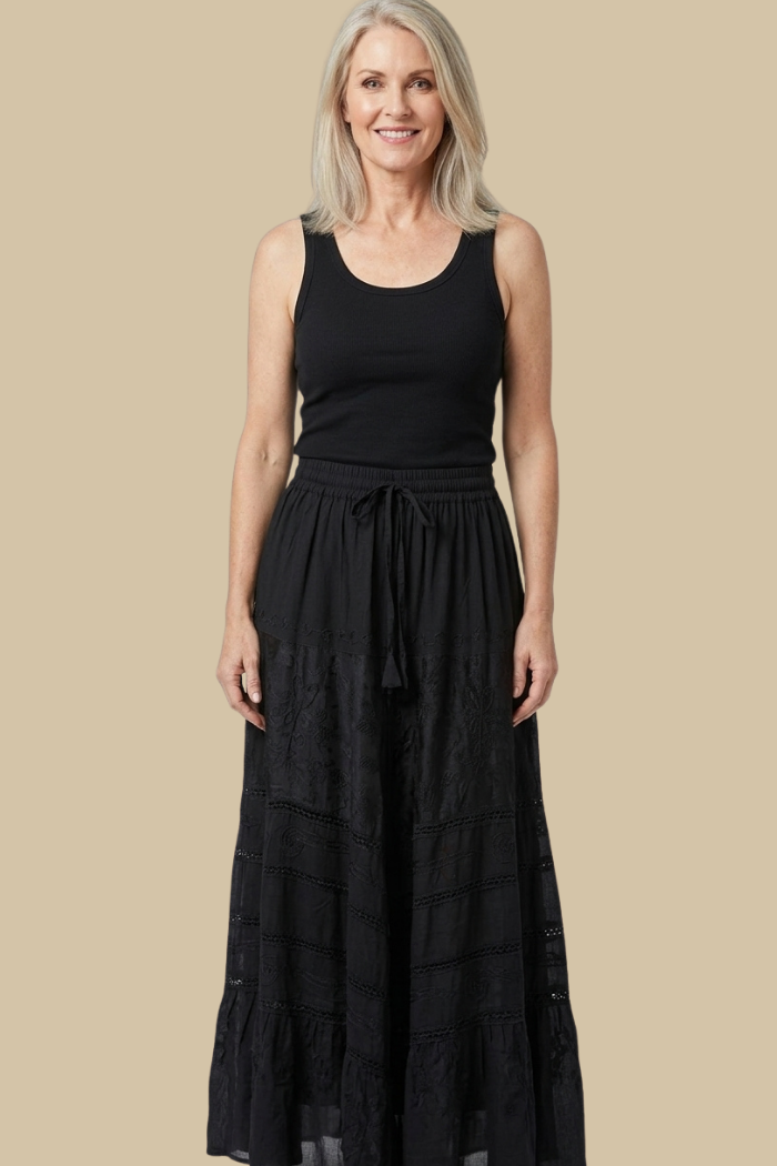 Boho Full Circle Maxi Skirt