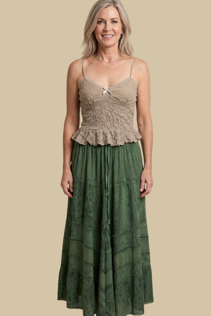 Boho Full Circle Maxi Skirt