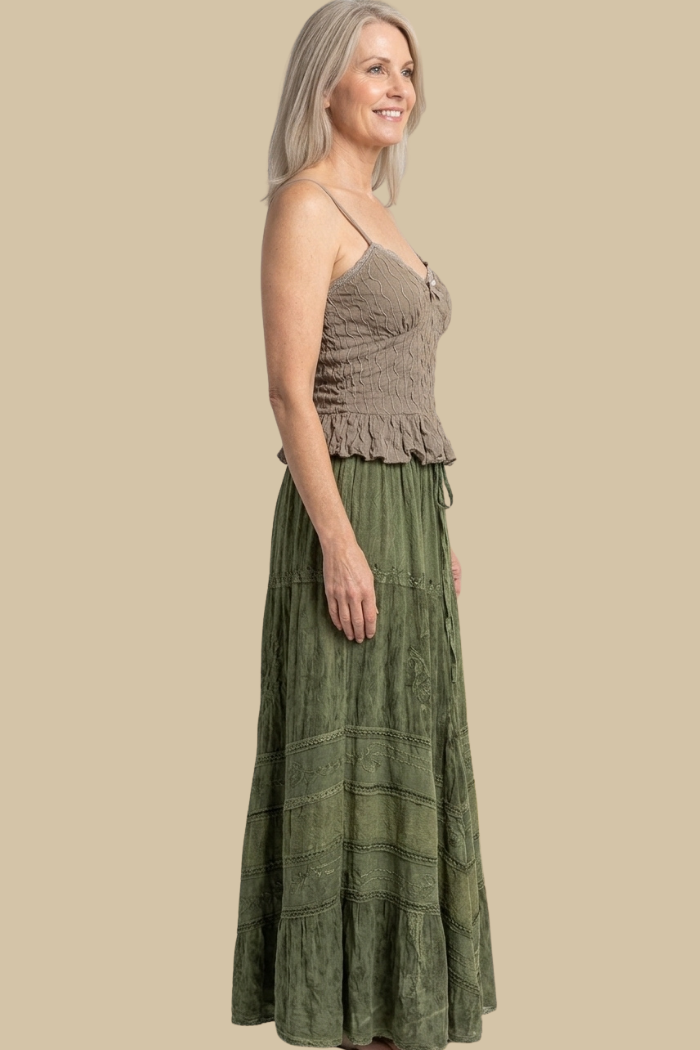 Boho Full Circle Maxi Skirt