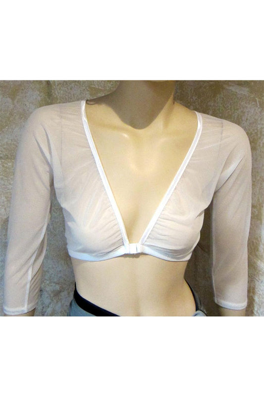 Slip-On White Mesh Sleeves