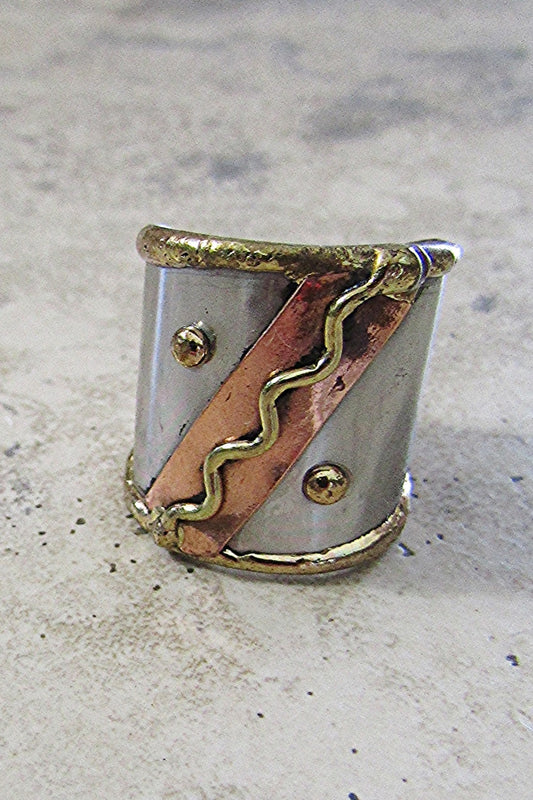 Stainless Steel Cuff Ring -1
