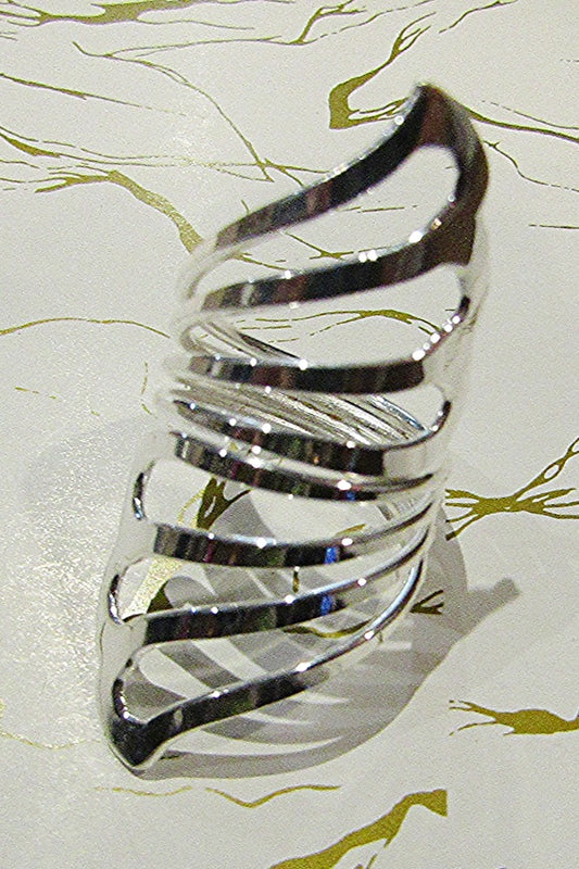 SILVERPLATE ARTSY RING
