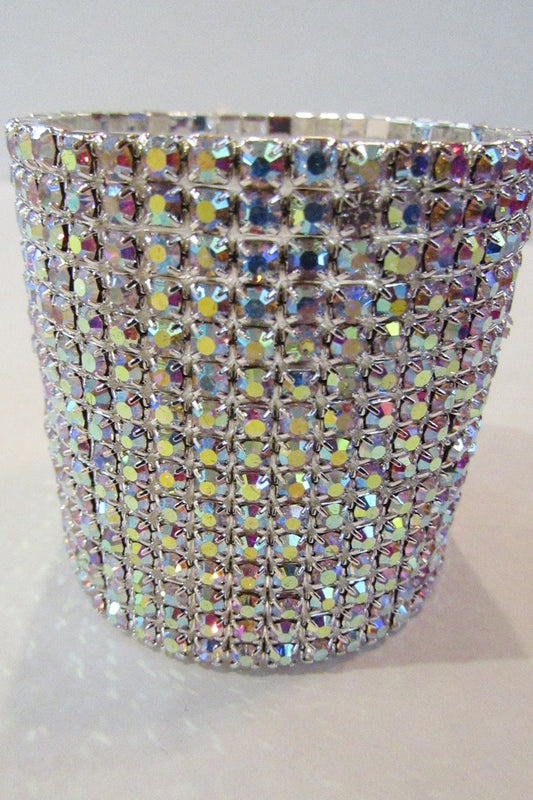 RHINESTONE BRACELET - SILVER/AB