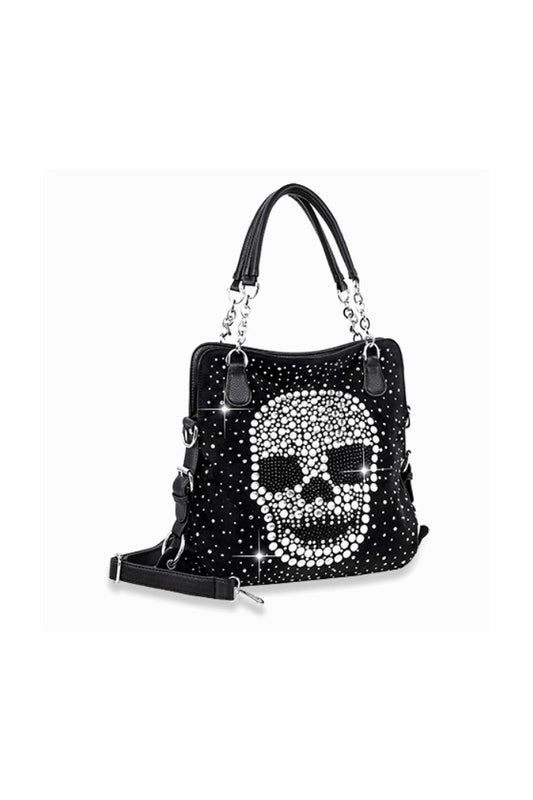 Rhinestone Skull Handbag