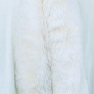 Ivory Faux Fur Trimmed Cape/Poncho