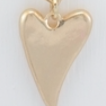 Long Gold Heart Pendant