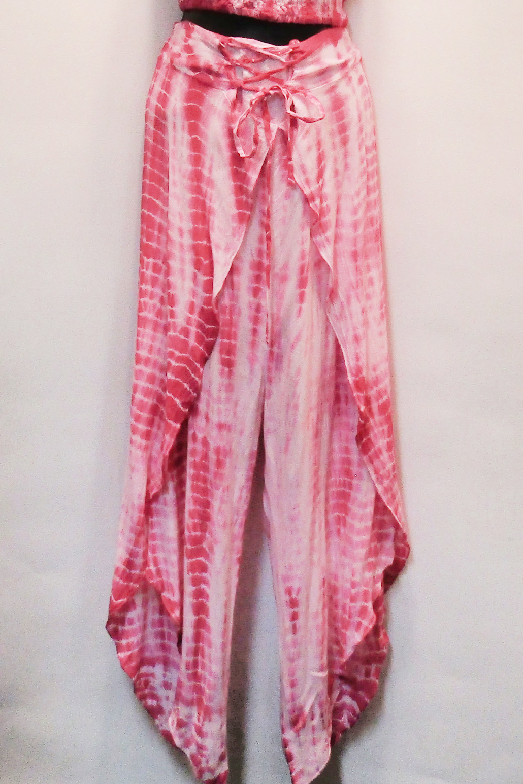 Pink Tie Dye 2-Piece Wrap Pant Set